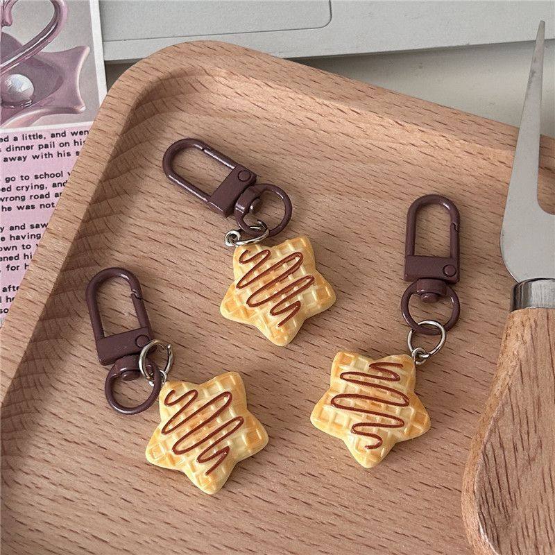 糖浆星星饼干钥匙扣可爱卡通真食玩包包挂件情侣闺蜜礼物配饰,淘宝优惠券,粉丝福利购,淘宝优惠卷