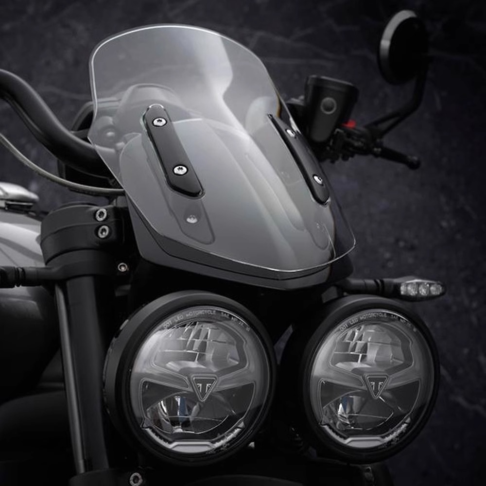 适用凯旋三叉戟660 765R/RS改装手把后视镜 火箭3 1200RR/S反光镜 - 图0