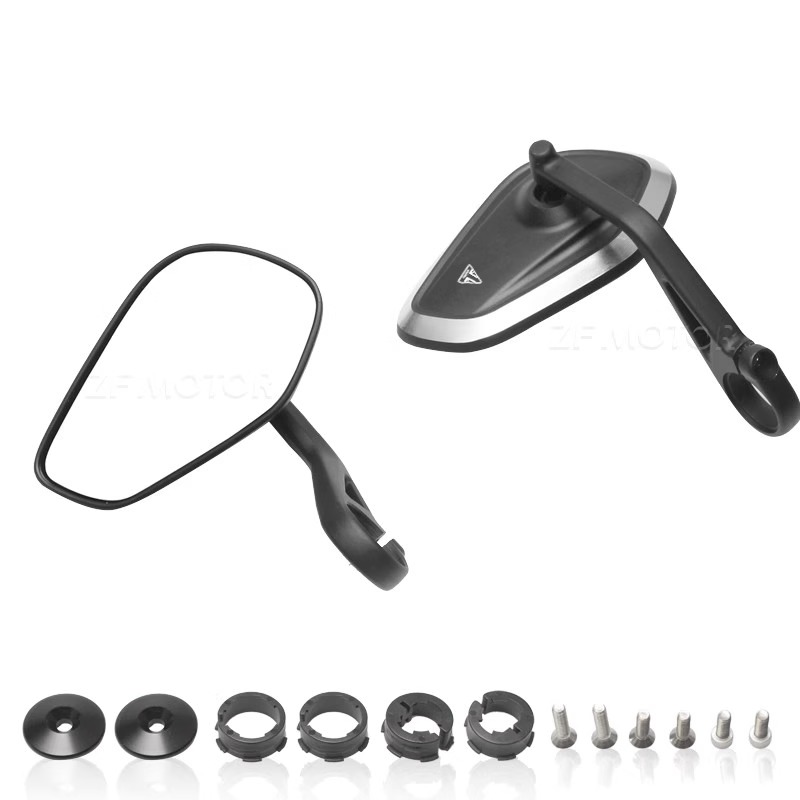 适用凯旋三叉戟660 765R/RS改装手把后视镜 火箭3 1200RR/S反光镜 - 图2