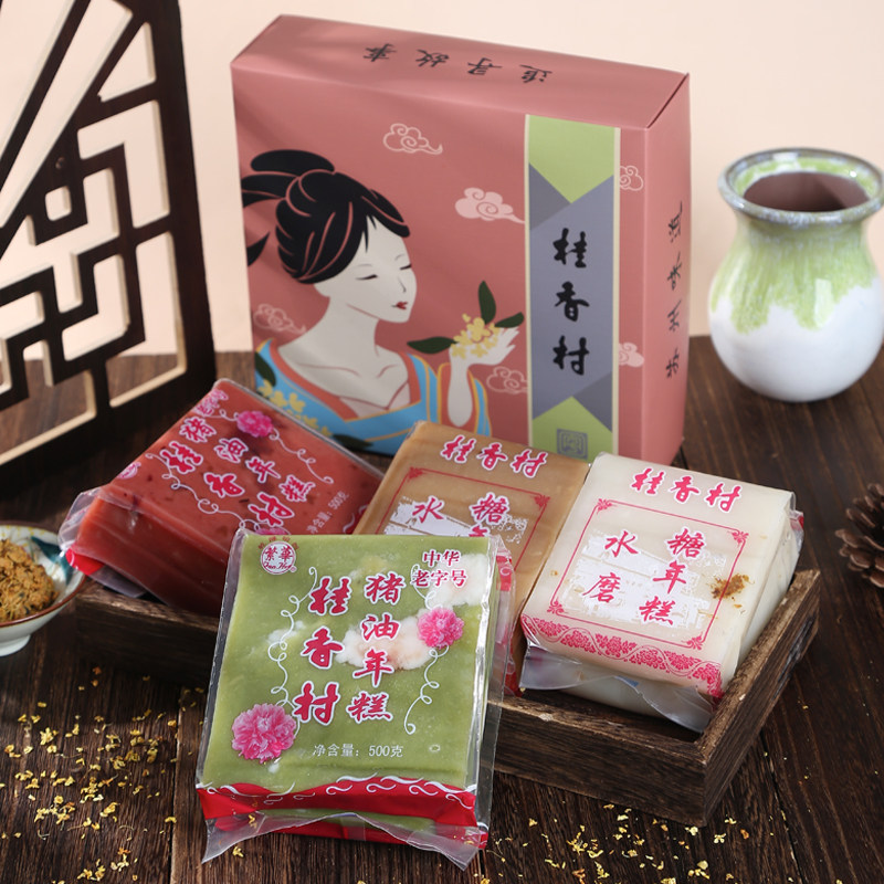 桂香村苏州老字号桂花白糖年糕猪油年糕点年货糯米传统糕团重阳糕