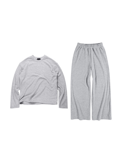 〔 PLUS NO LOGO 〕25AW「松软雾感毛绒居家服」保暖长裤卫衣套装