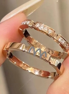 戒指时尚个性冷淡风百搭素圈小众轻奢礼物精致设计简约高级满钻