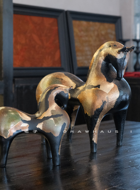 新年手工马造型装饰摆件