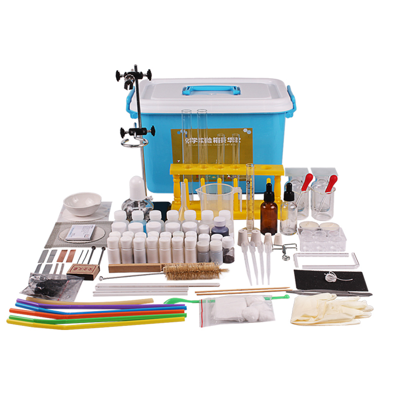 初中化学实验器材全套初三九年级化学实验箱仪器材料包套装含化学试剂药品蒸馏装置人教版中考学生演示教具 - 图0