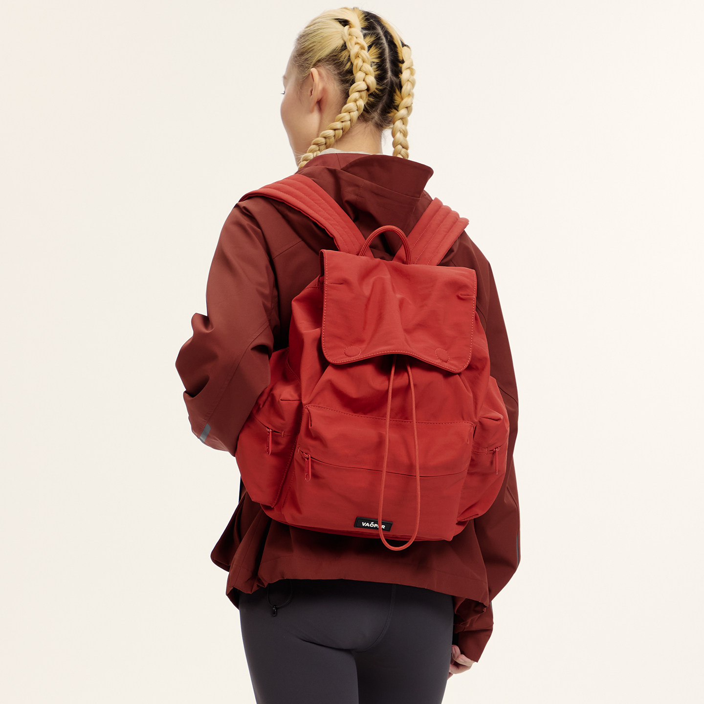 VAOPER喂牌户外新年双肩包女轻便大容量高颜值运动背包红色登山包,淘宝优惠券,粉丝福利购,淘宝优惠卷