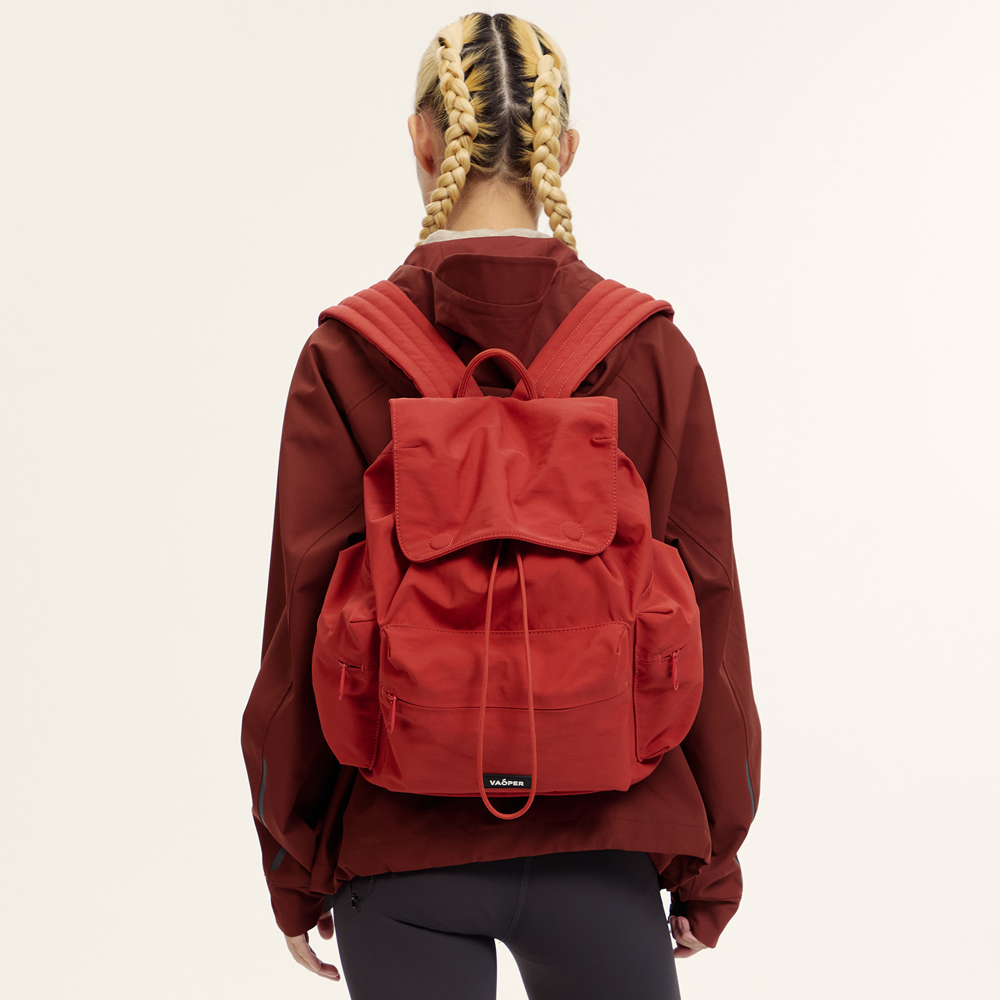 VAOPER喂牌户外新年双肩包女轻便大容量高颜值运动背包红色登山包,淘宝优惠券,粉丝福利购,淘宝优惠卷