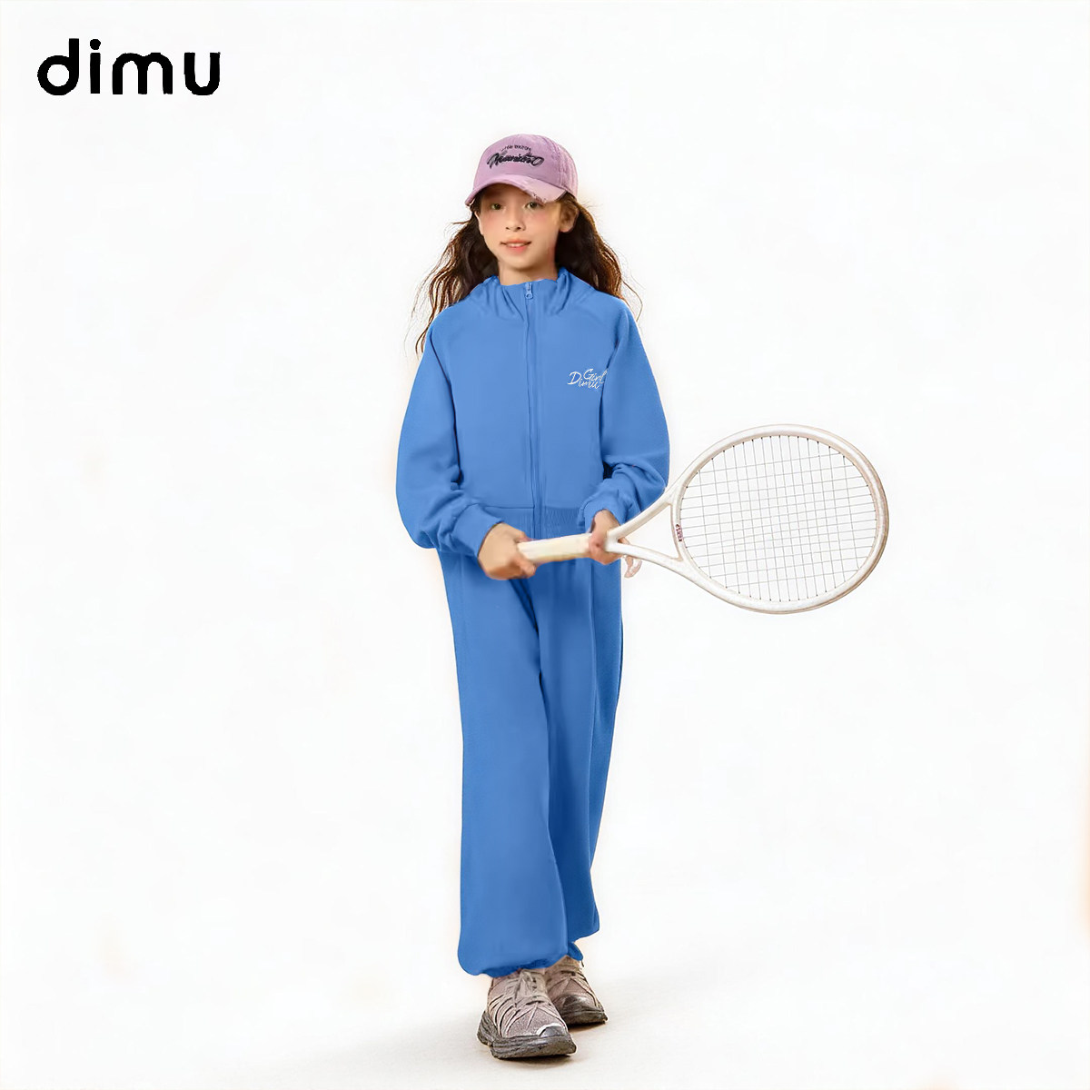 笛牧童装2026女童春季新款甜美洋气百搭休闲圆领儿童卫衣套装