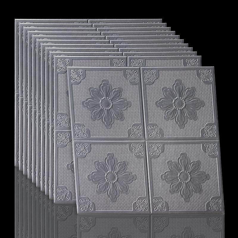 d立体墙贴防水防潮泡沫贴墙墙纸自粘天花板吊顶简约贴纸墙面翻新,淘宝优惠券,粉丝福利购,淘宝优惠卷