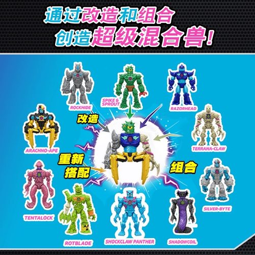 Beast Lab野兽先生实验室混合兽试管迷你怪兽公仔盲盒儿童玩具男 - 图0