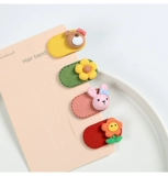 Детская маленькая мультяшная заколка для волос для девочек, в корейском стиле, простой и элегантный дизайн, в западном стиле