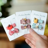 Детский милый аксессуар для волос, мультяшная заколка для волос с бантиком для девочек, безвредные шпильки для волос для принцессы