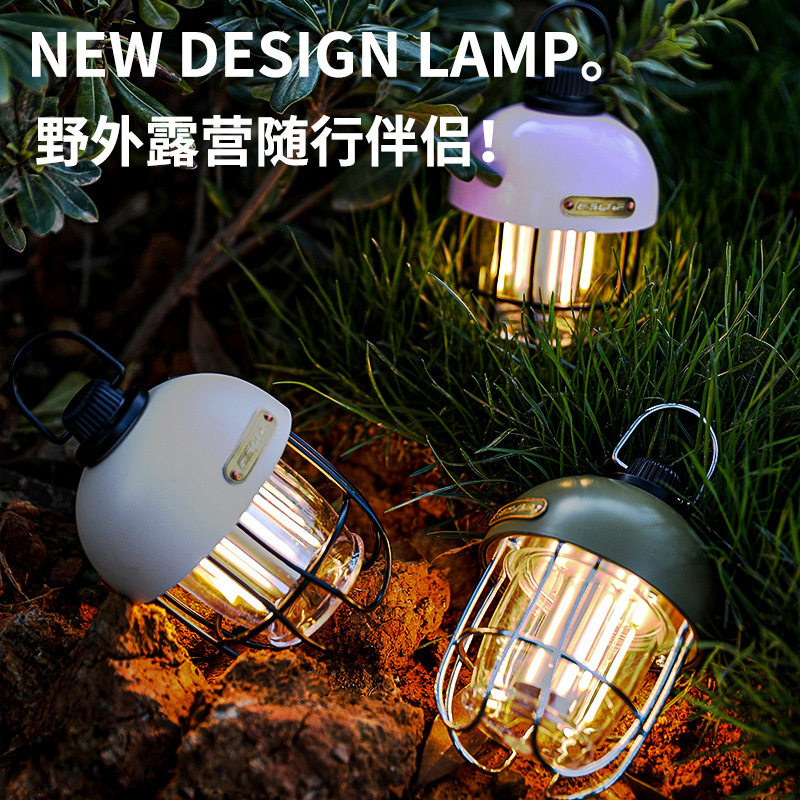 Usb rechargeable kerosene lamp super long life camp