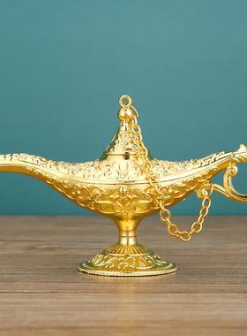 阿拉丁神灯家用客厅祝福许愿灯创意书房工艺品复古俄罗斯摆件礼