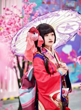 新款阴阳师神乐伞缘结神蓬莱cosplay 道具伞 cos道具定做游戏周边