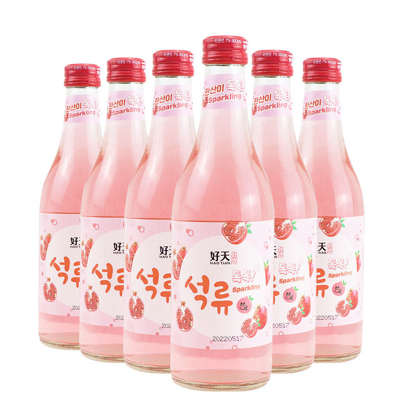 好天好饮韩国蓝莓味烧酒果酒女士低度微醺360ml*6瓶装利口酒清酒,淘宝优惠券,粉丝福利购,淘宝优惠卷