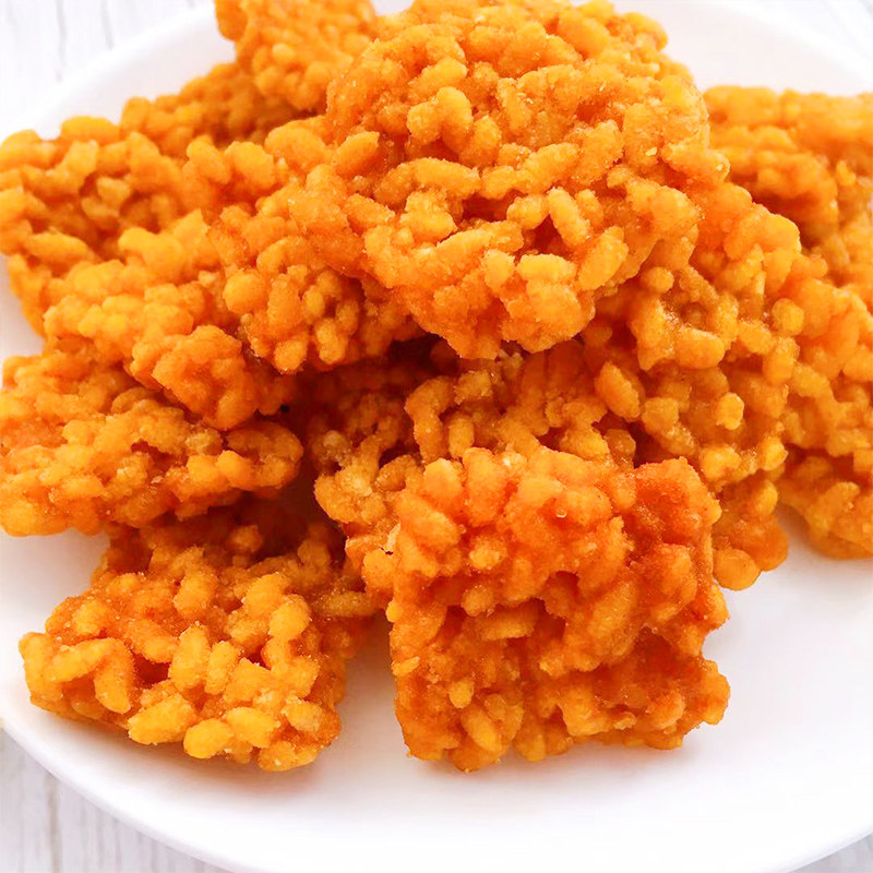 新品水军番茄味糯米锅巴零食小吃138g乐享装网红美味锅巴休闲食品