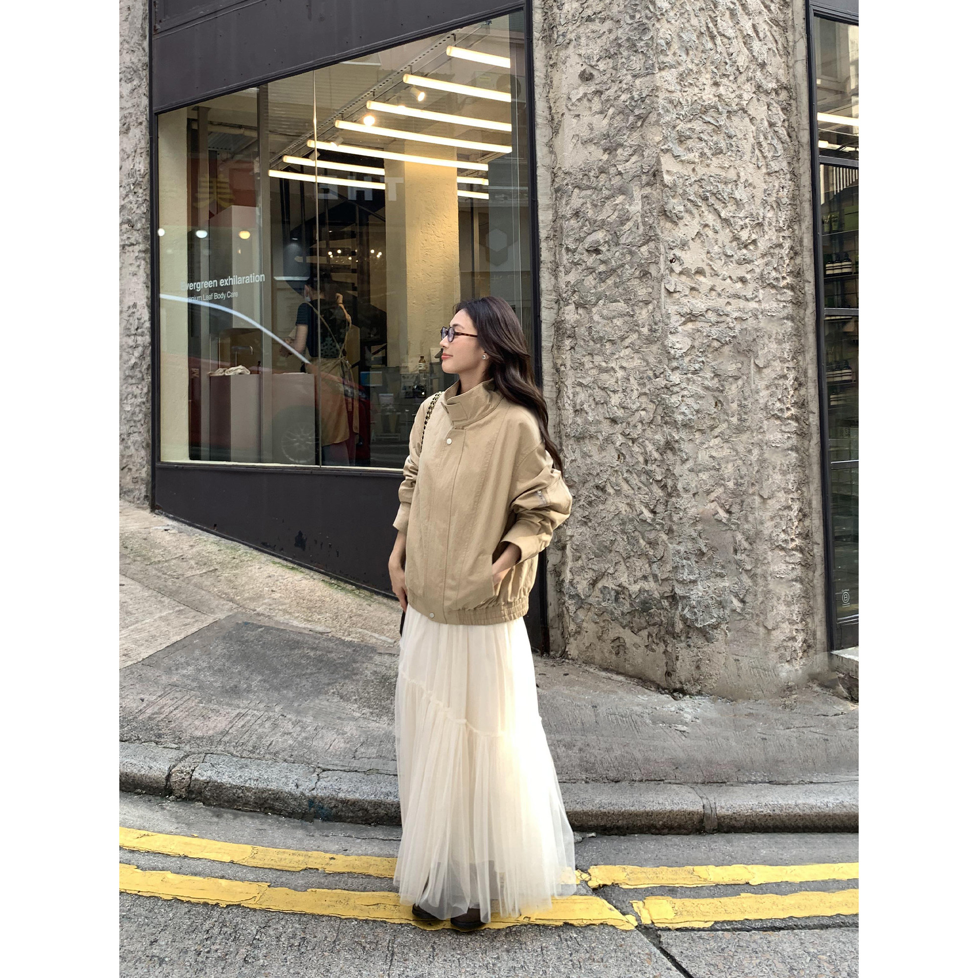 pusumede【现货6.5折】猎装巴恩风 翻立领风衣夹克女拉链工装外套,淘宝优惠券,粉丝福利购,淘宝优惠卷