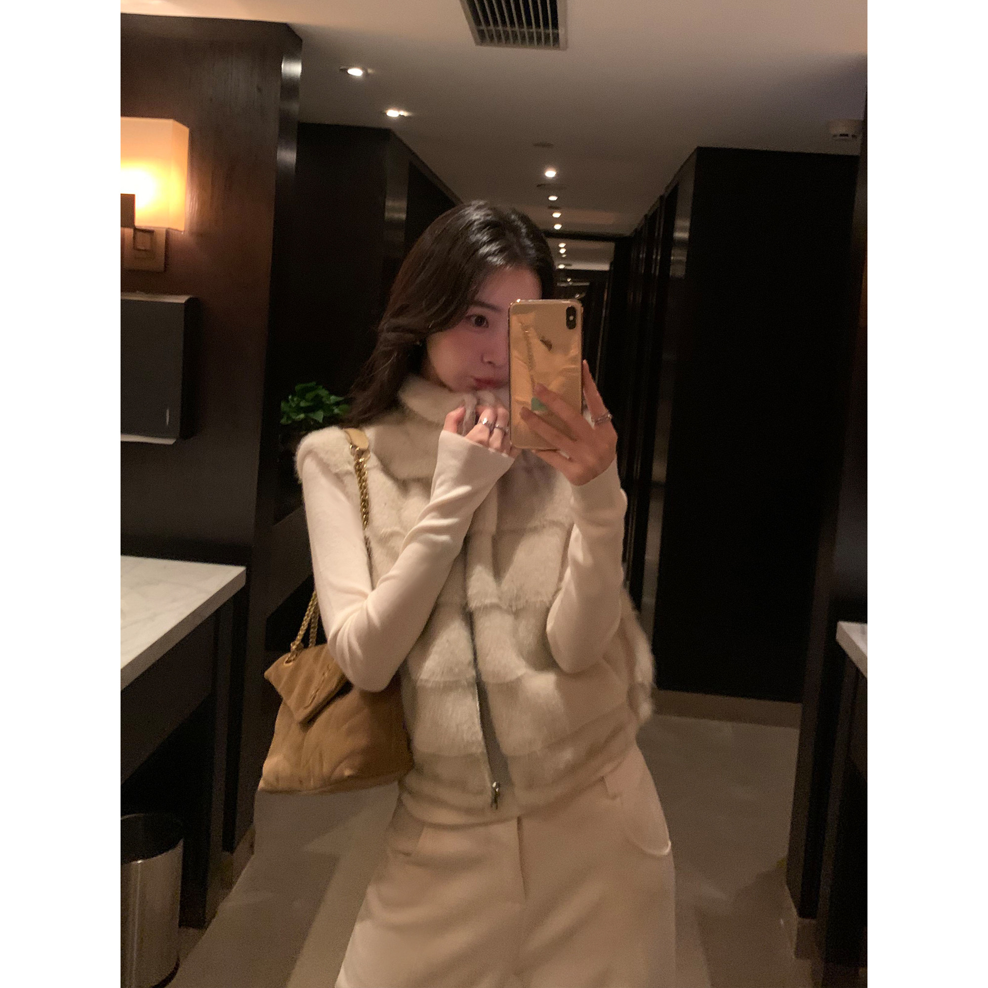 pusumede 慵懒暖意 仿皮草立领毛坎肩马甲女软糯保暖无袖毛毛外套,淘宝优惠券,粉丝福利购,淘宝优惠卷