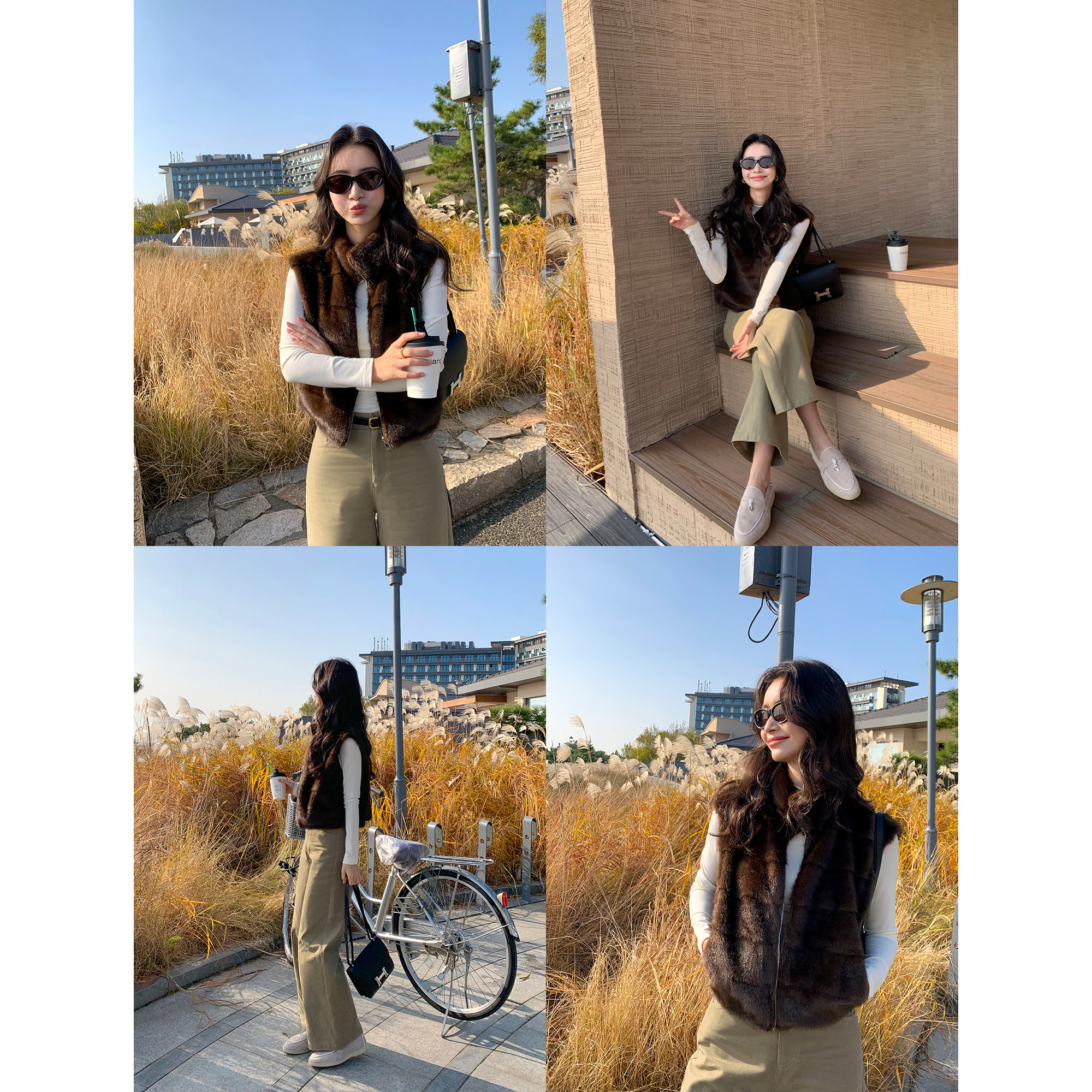 pusumede 慵懒暖意 仿皮草立领毛坎肩马甲女软糯保暖无袖毛毛外套,淘宝优惠券,粉丝福利购,淘宝优惠卷