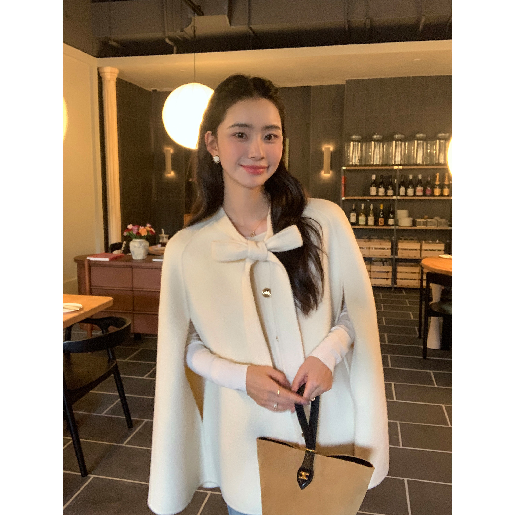 pusumede 矜贵千金 100%羊毛双面呢大衣女气质优雅斗篷毛呢外套,淘宝优惠券,粉丝福利购,淘宝优惠卷