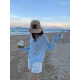 Pusumede summer silhouette casual shorts women's elastic waist hot pants loose slimming versatile A-line wide leg pants