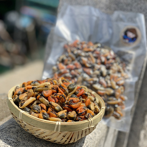 阳江海味淡菜青口贝无盐海虹肉干小号自晒风干非特级非即食250g - 图1