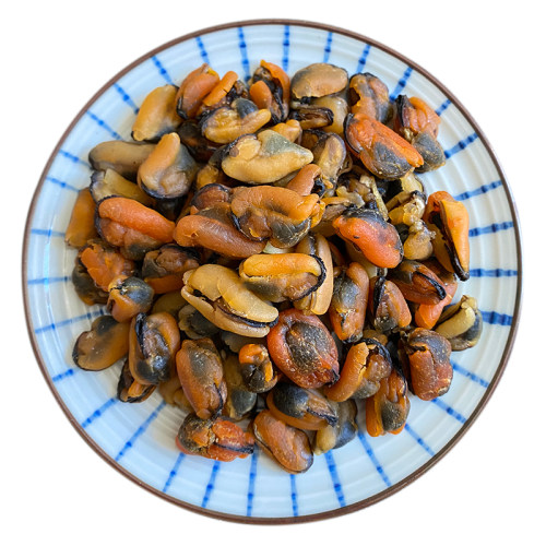 阳江海味淡菜青口贝无盐海虹肉干小号自晒风干非特级非即食250g - 图3