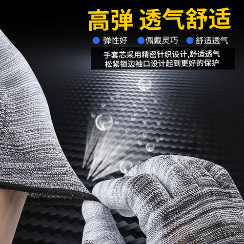 PU防静电手套劳保浸胶pu涂指涂掌耐磨防滑透气薄款夏季电子厂工作 - 图1