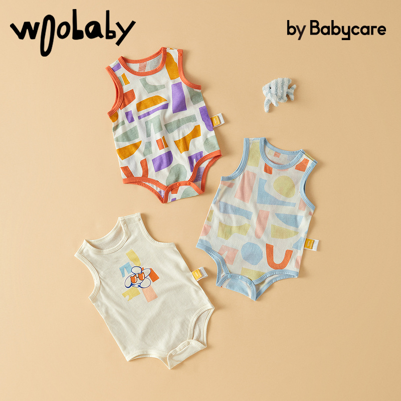 woobaby婴儿衣服夏装宝宝新生儿连体衣婴幼儿哈衣爬服babycare_woobaby旗舰店_童装/婴儿装/亲子装-第2张图片-提都小院