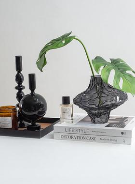 样板房客厅茶几摆件套装高级感桌面组合彷真花摆设轻奢高档装饰品