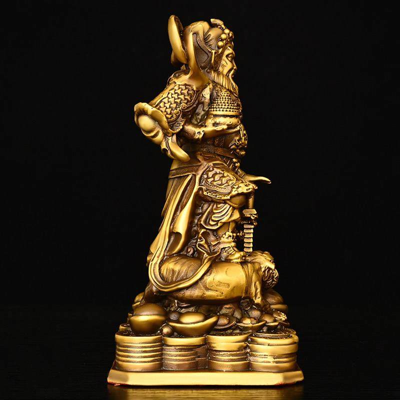 全铜赵公明饰品站吴财神铜像大本营黑虎宣坛赵公明赵元帅铜像,淘宝优惠券,粉丝福利购,淘宝优惠卷