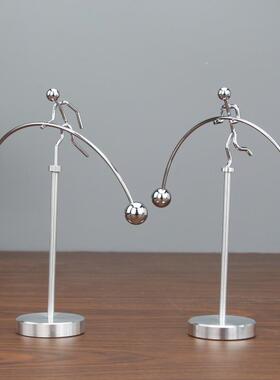 单手转运珠创意新奇金属铁艺平衡摆 趣味减力书桌面玩具男生礼物