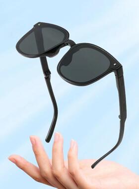 25年新款可折叠墨镜女百搭夏季防晒空气气垫太阳眼镜定制