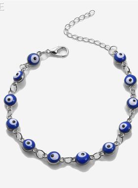 欧美跨境手链镀金合金手