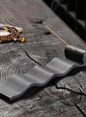 陶瓷卧香炉香座线香插家居摆件 创意家用书卷沉香炉卧香插定制