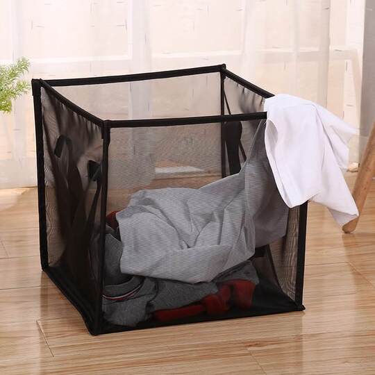 New mesh dirty clothes basket magic folding toy clothes storage basket laundry basket for dirty clothes dirty clothes basket