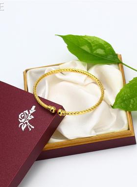 欧美外贸新款18K镀金手镯