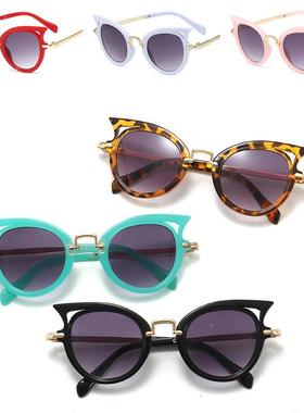 外贸款复古圆形儿童太阳镜 开学季出游儿童时尚太阳镜定制