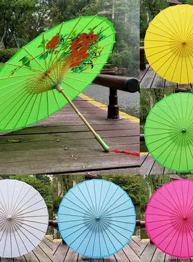 甲路绸布伞舞蹈工艺伞摄影装饰个性复古cos伞油纸伞定制