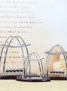 大中小号方形牛顿摆 撞球弹力碰碰球物理家居摆件创意礼品定制