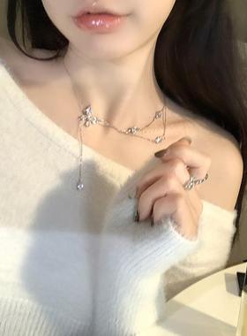 夏季出行一眼就沦陷~欲蝴蝶项链轻奢小众锁骨链2025年新款潮定制