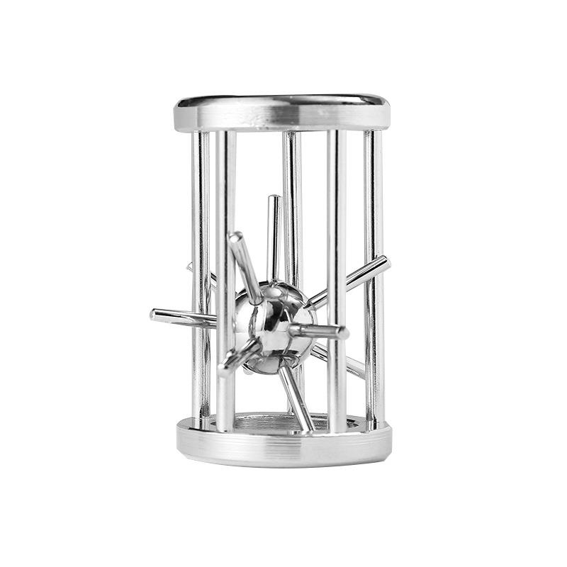 魔旭锌合金解环解锁扣笼中取刺 鸟笼解锁益智玩具刺笼机关定制
