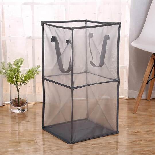 New mesh dirty clothes basket magic folding toy clothes storage basket laundry basket for dirty clothes dirty clothes basket