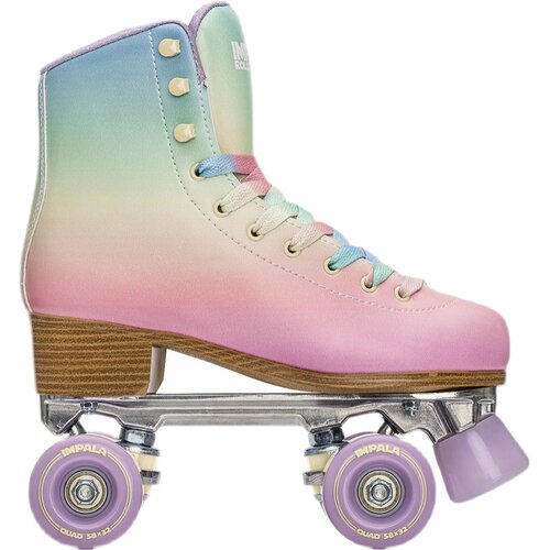 正品代购 Impala Rollerskates旱冰鞋银蓝色双排四轮轮滑鞋女款 - 图3