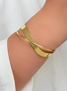 Accessories for Women Smooth Wave Double Infinite Twisted Cr