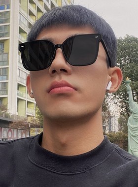 韩版夜视黄色墨镜时尚网红款大脸