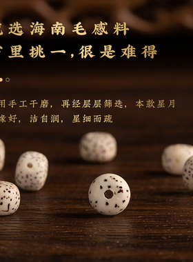 晶诗洛海南星月菩提复古男女手串