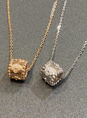 法国18K万花筒小蛮腰项链