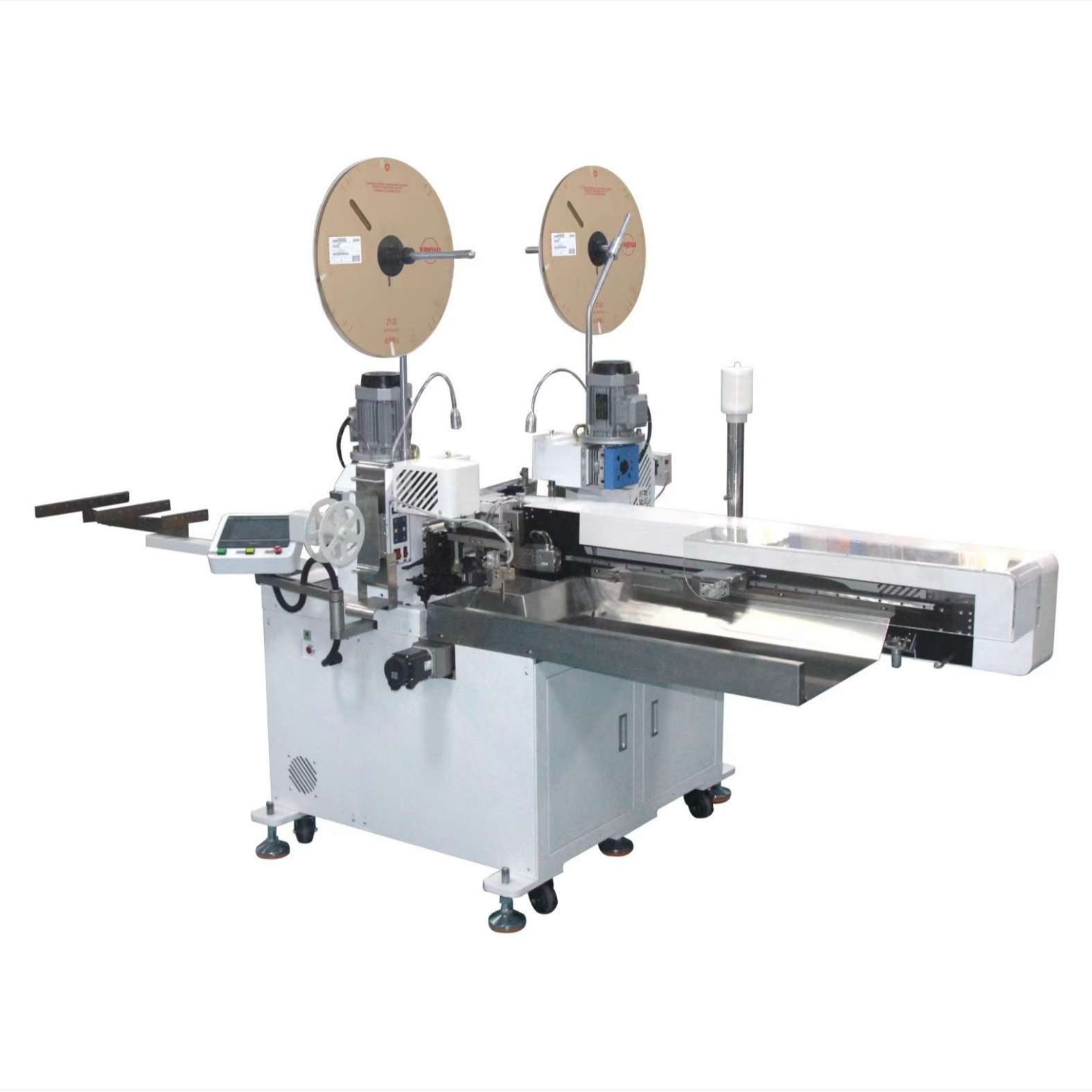 文忠多线双头打端沾锡机 马达扭线集裁剥线前后压端后端扭线沾锡 - 图0