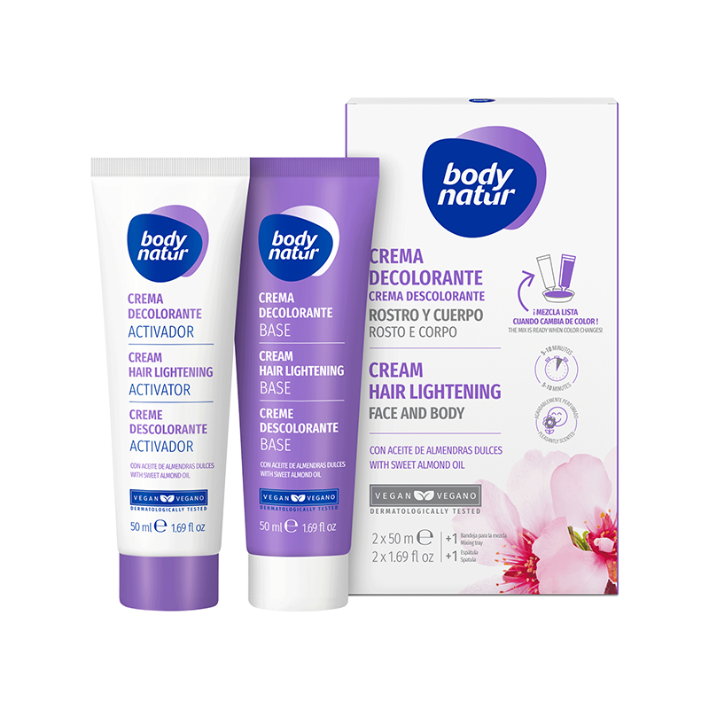 bn美体舒女士漂白剂小胡子漂胡剂 BodyNatur美体舒海外旗舰脱毛膏